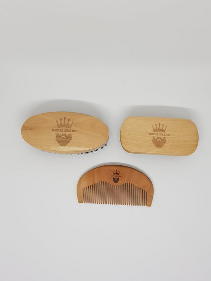 Royal Beard's Bristle Brush & Comb Set